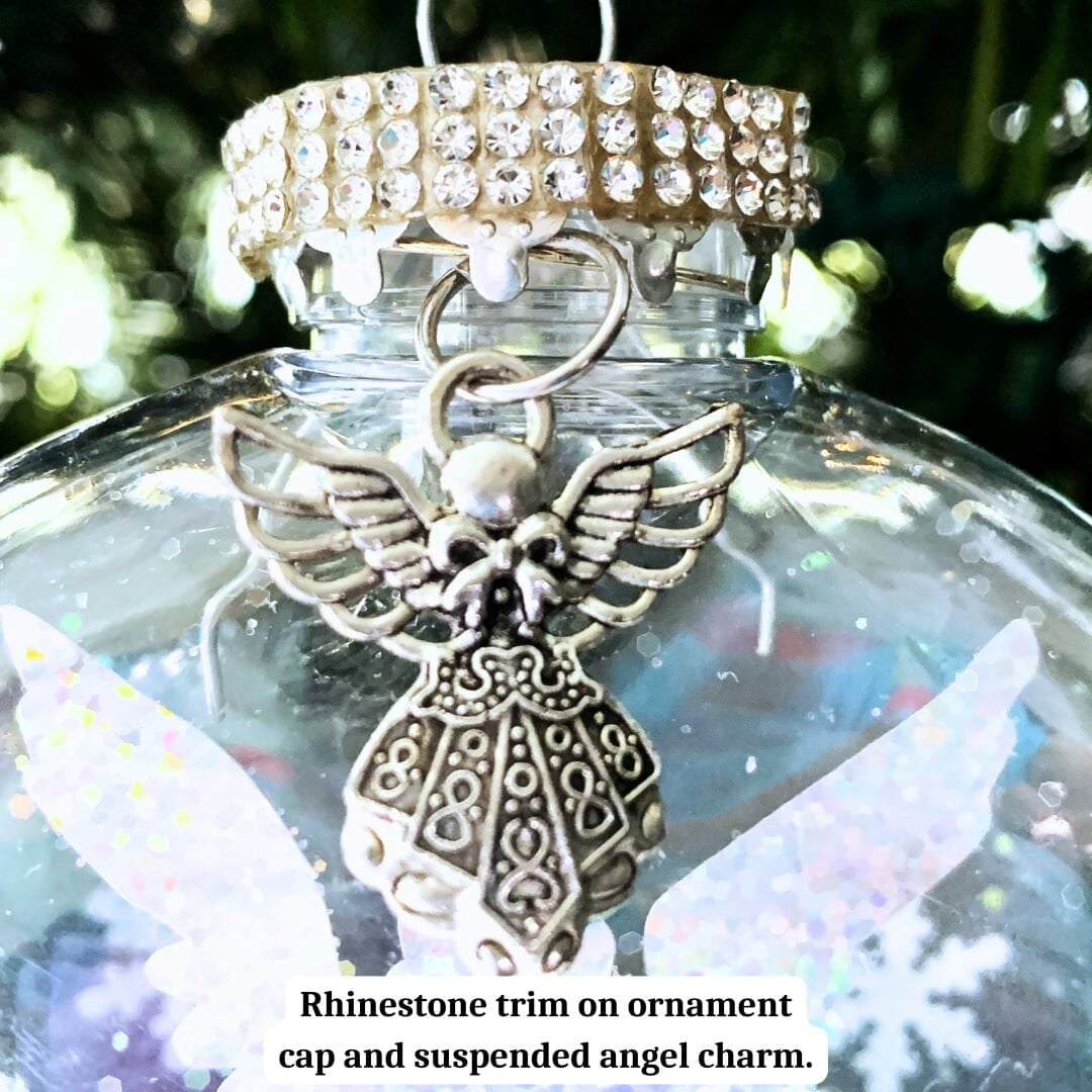 Exquisitely Detailed Angel Ornament, Sparkling Handcrafted